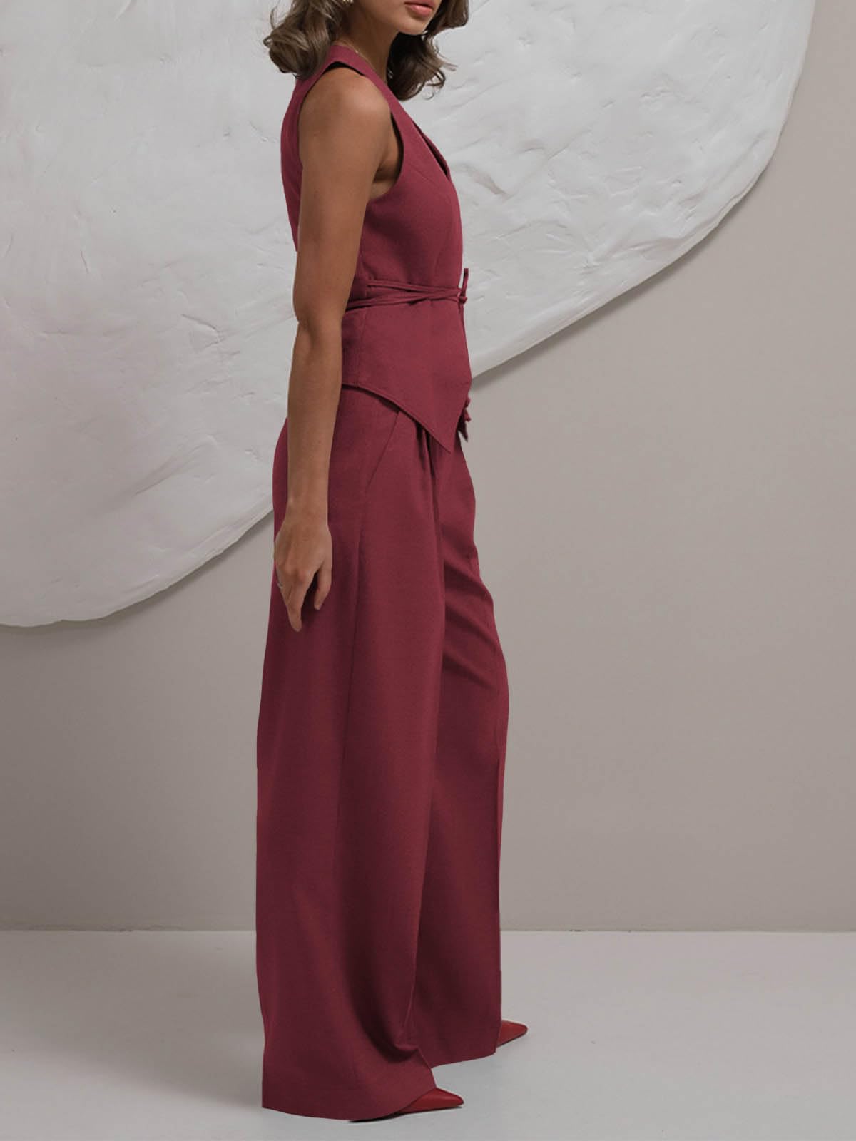 CONJUNTO DE DOS PIEZAS (CHALECON/PANTALON) CICY BELL