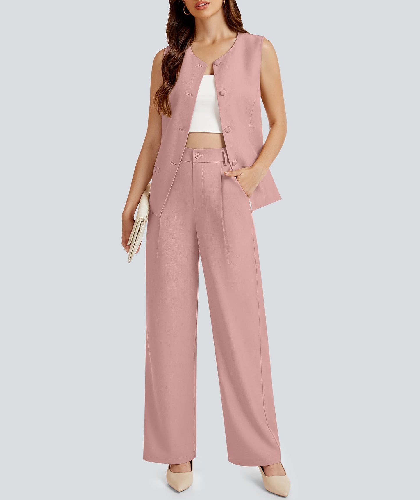 CONJUNTO DE DOS PIEZAS (CHALECO/PANTALON) CASLY LAMIIT