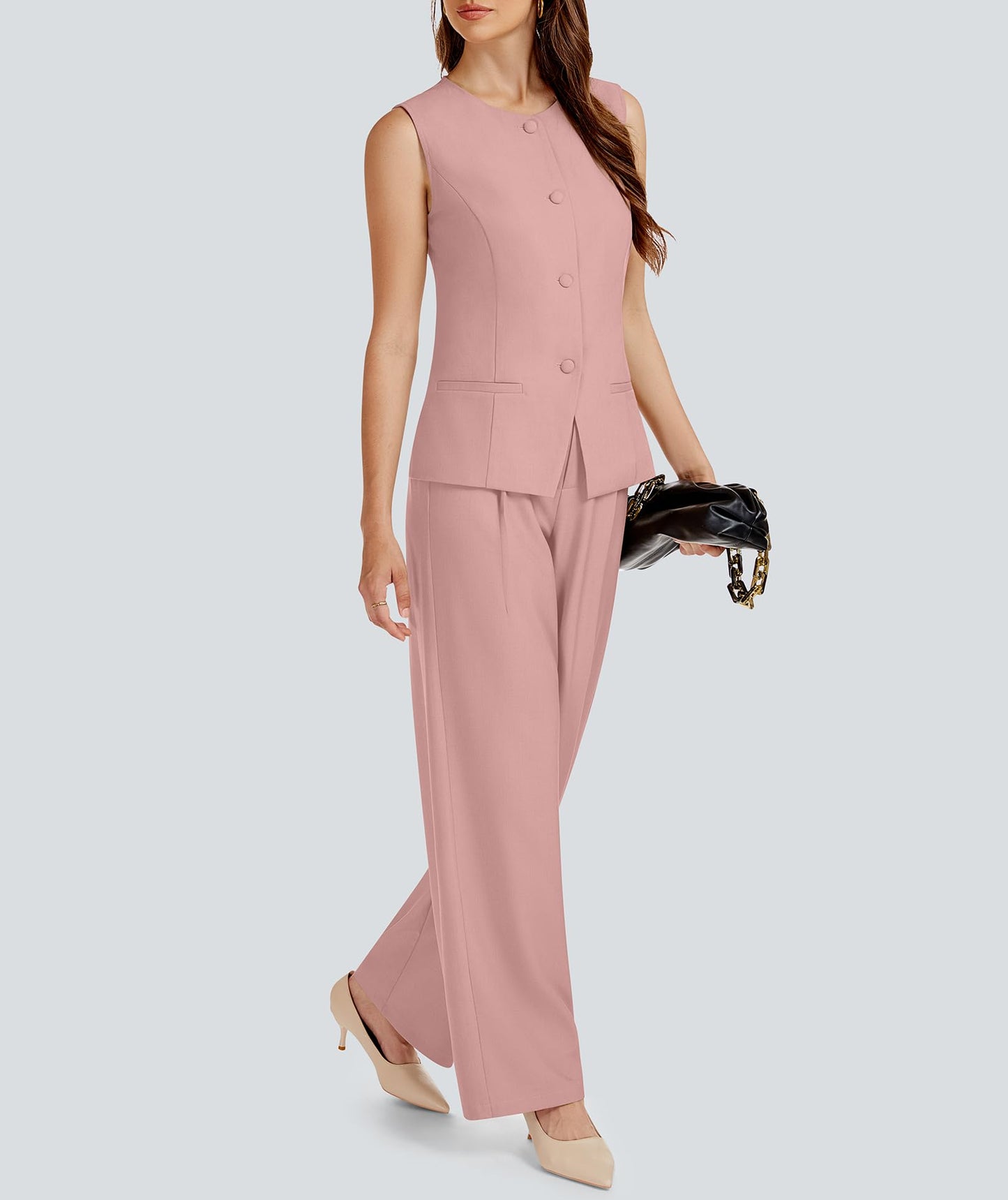 CONJUNTO DE DOS PIEZAS (CHALECO/PANTALON) CASLY LAMIIT