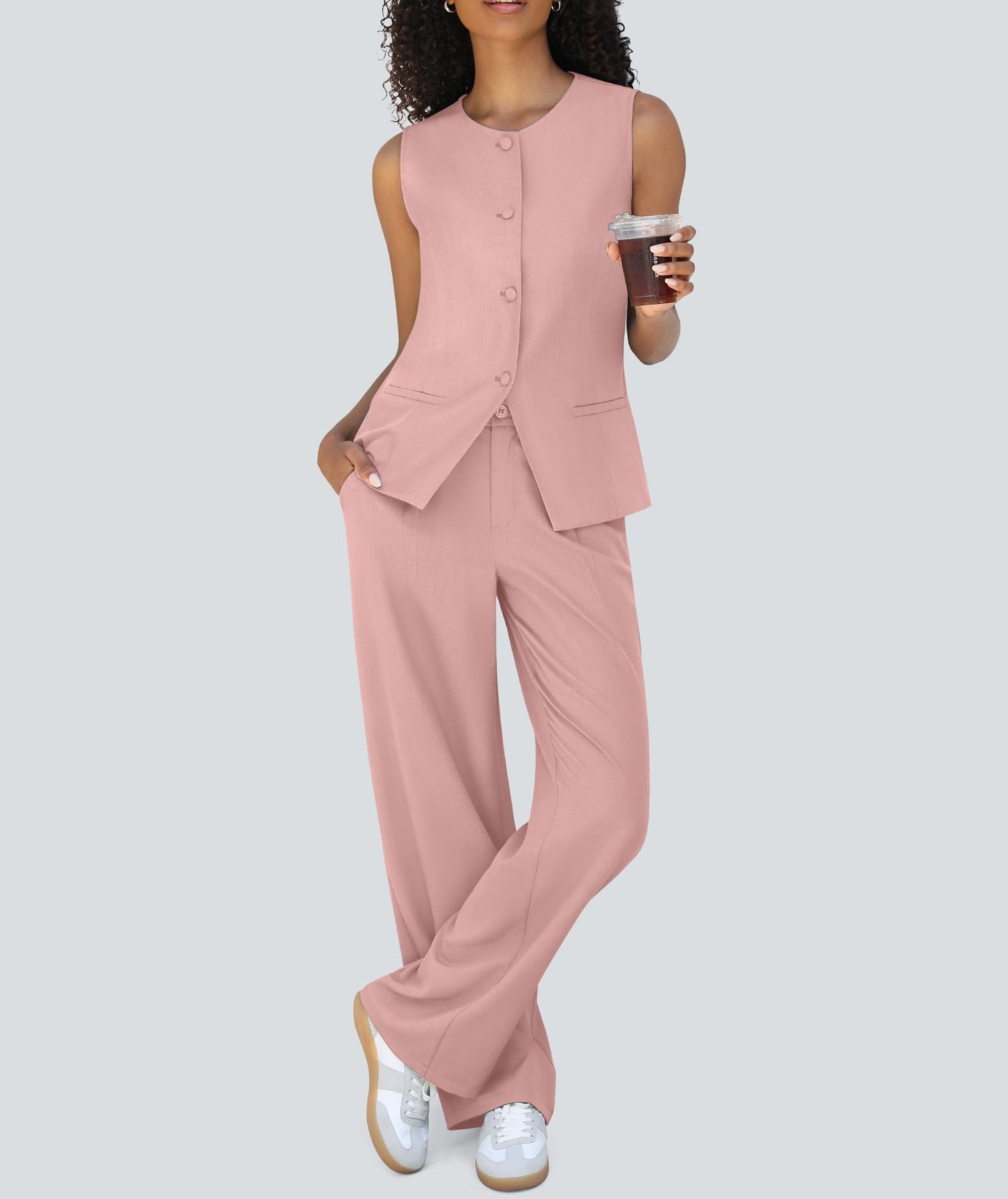 CONJUNTO DE DOS PIEZAS (CHALECO/PANTALON) CASLY LAMIIT