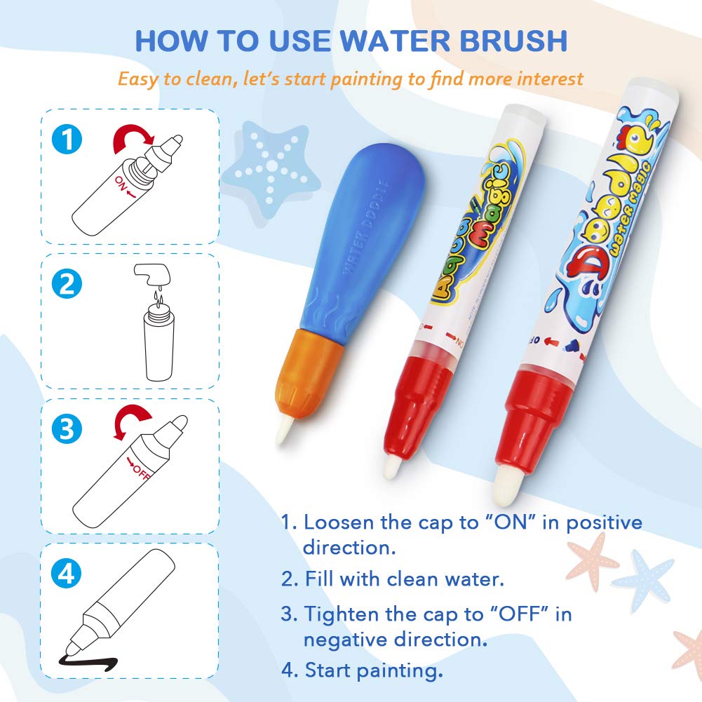 TAPETE DE AGUA PARA DIBUJAR Y PINTAR TOYK