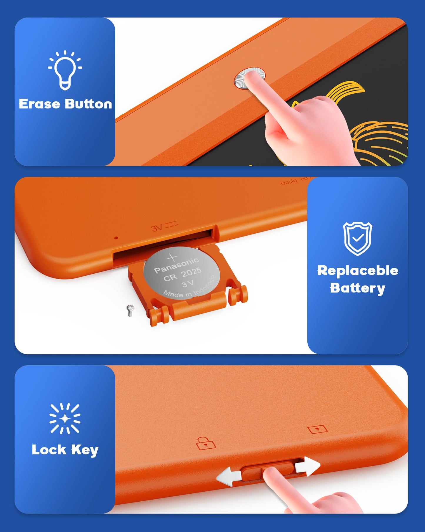 TABLETA DE ESCRITURA LCD BRAVOKIDS