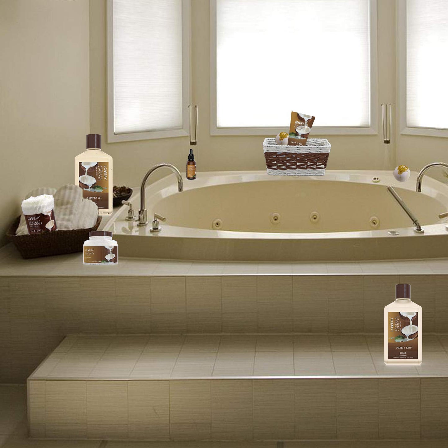 SET DE REGALO SPA DE VAINILLA Y COCO