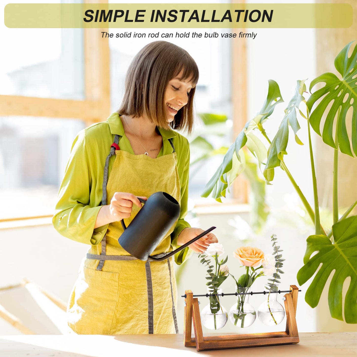 TERRARIO PARA PLANTAS XXXFLOWER con SOPSORTE EN MADERA