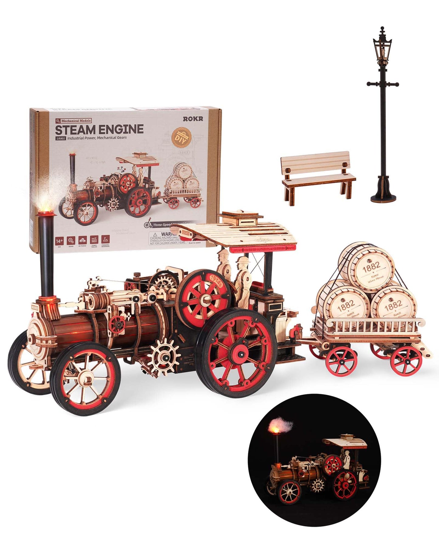 ROMPECABEZAS 3D COCHE VINTAGE ROKR