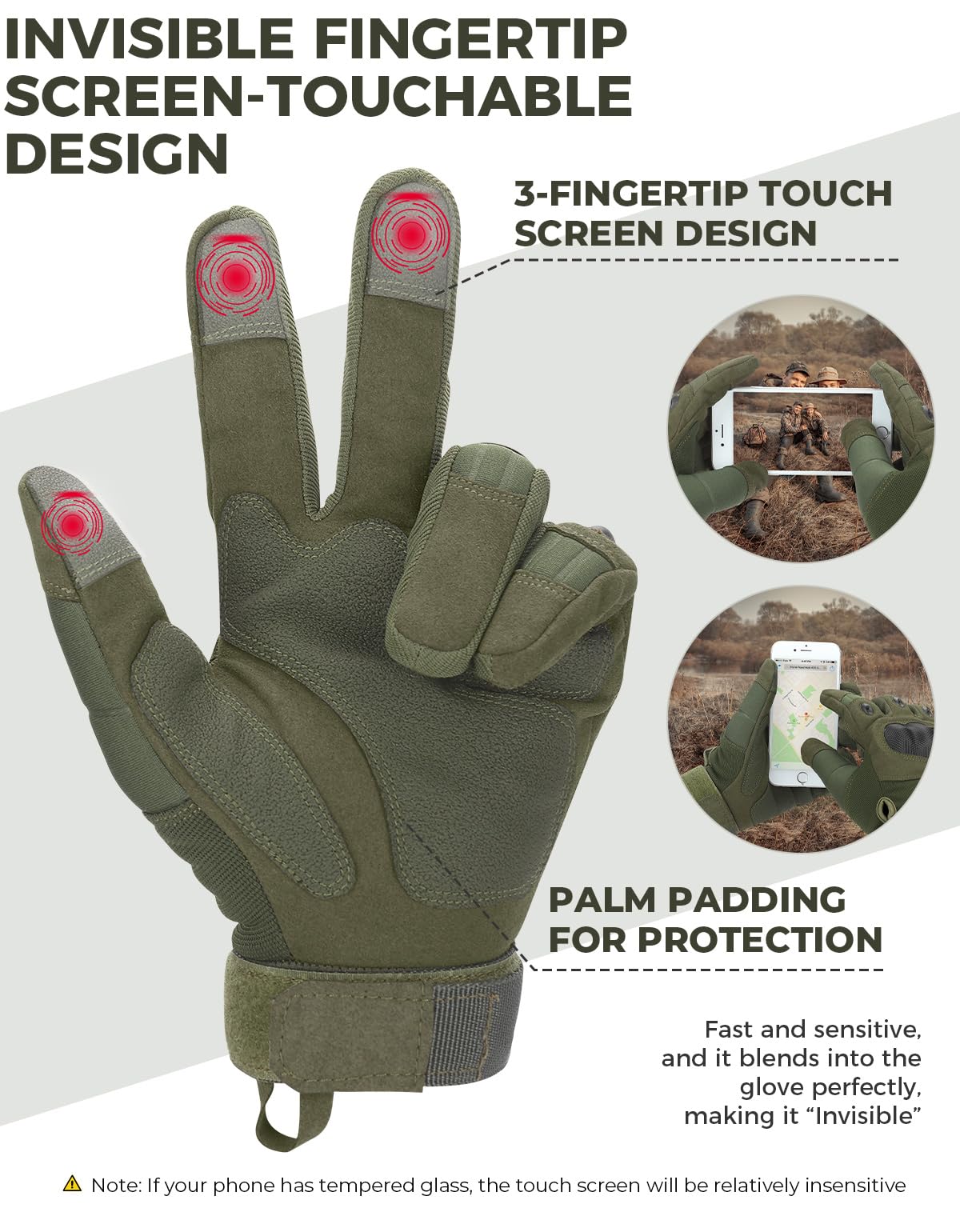 GUANTES DE MOTO CON PANTALLA TACTIL