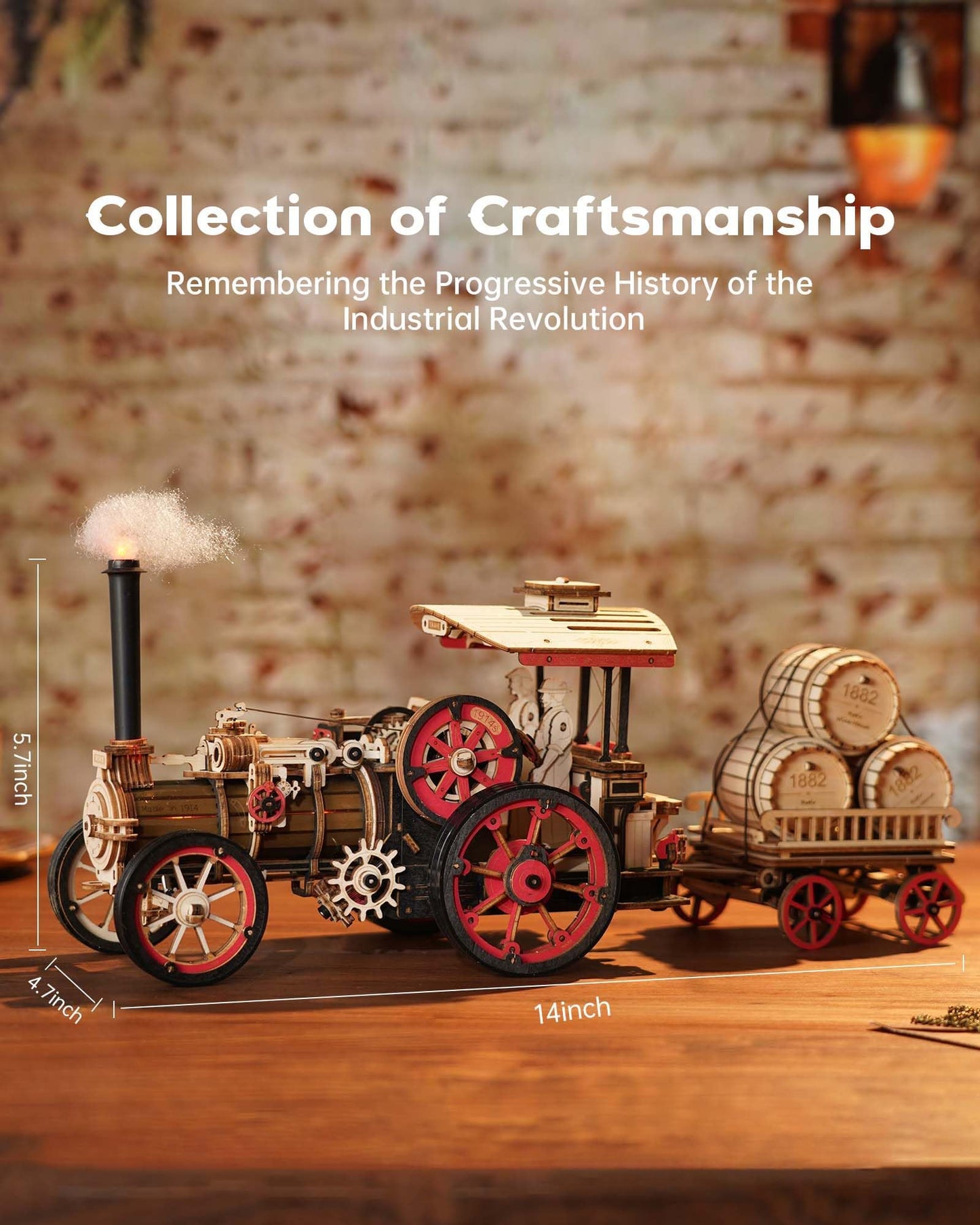 ROMPECABEZAS 3D COCHE VINTAGE ROKR