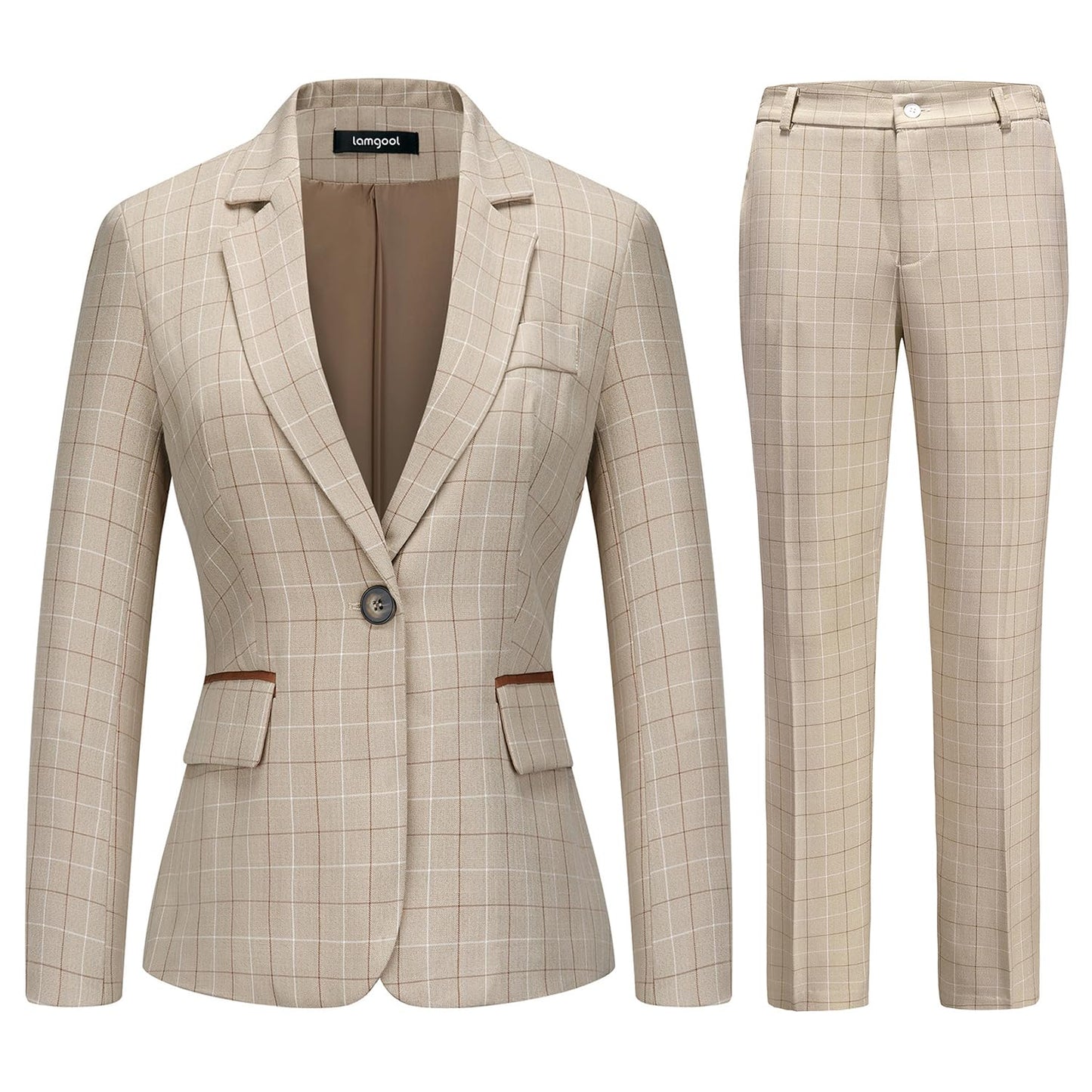 TRAJE DE DOS PIEZAS A CUADROS (CHAQUETA/PANTALON) LAMGOOL