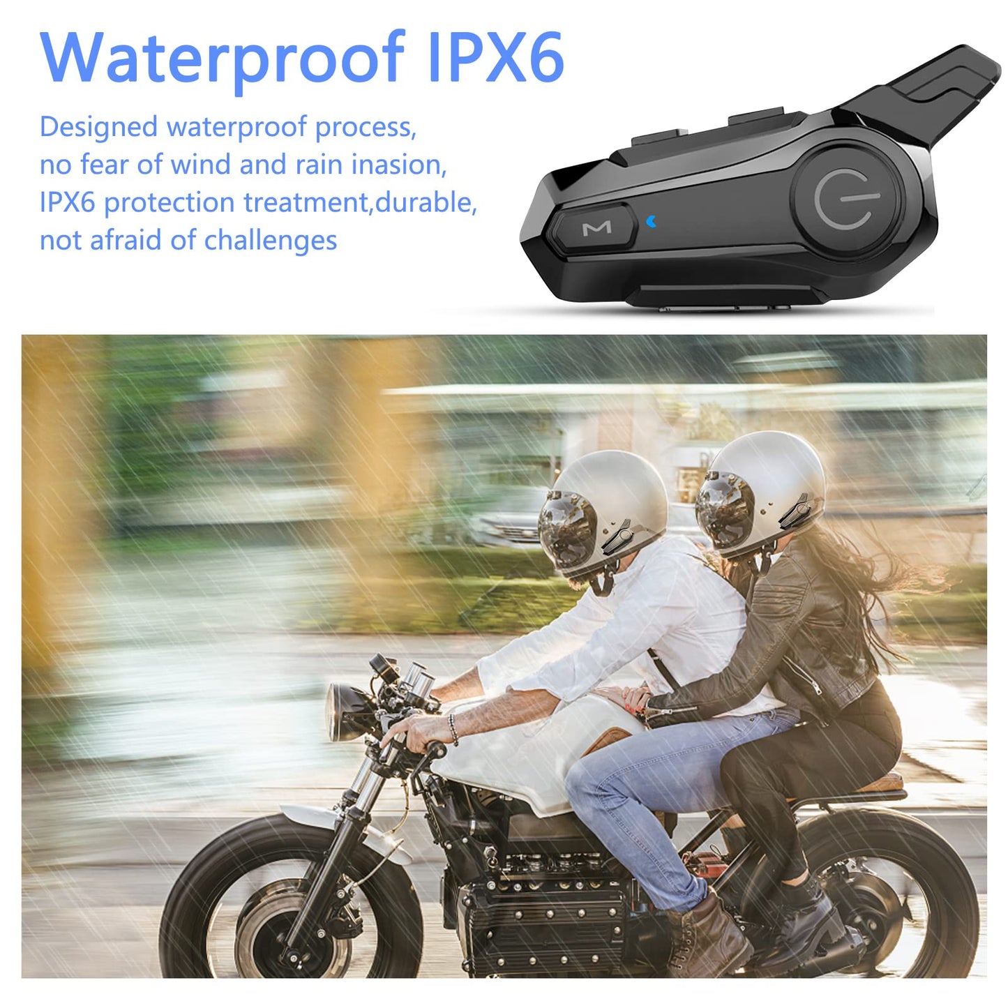 INTERCOMUNICADOR WIPEEYES E1 PARA MOTOCICLETA