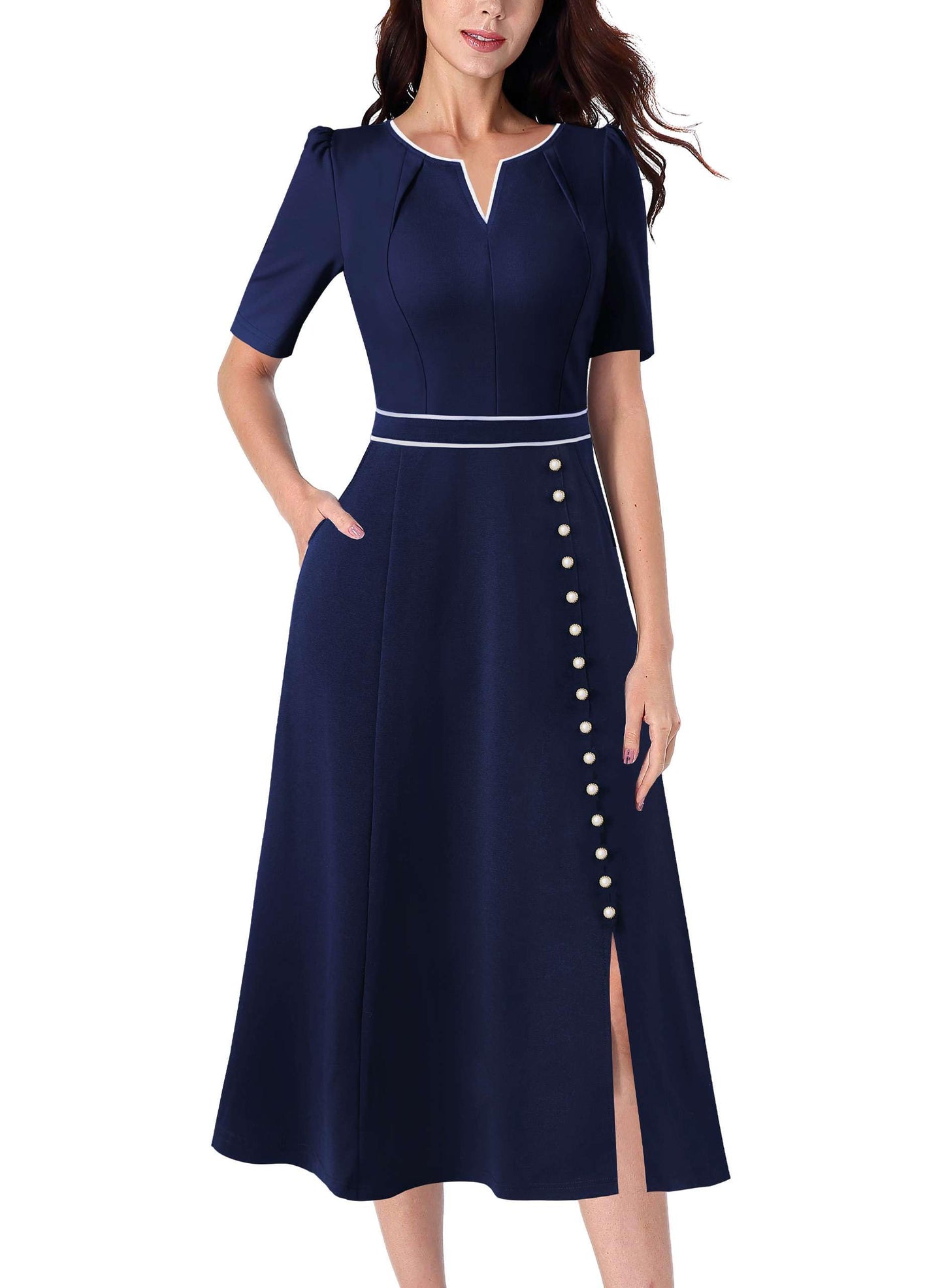 VESTIDO MIDI PLISADO