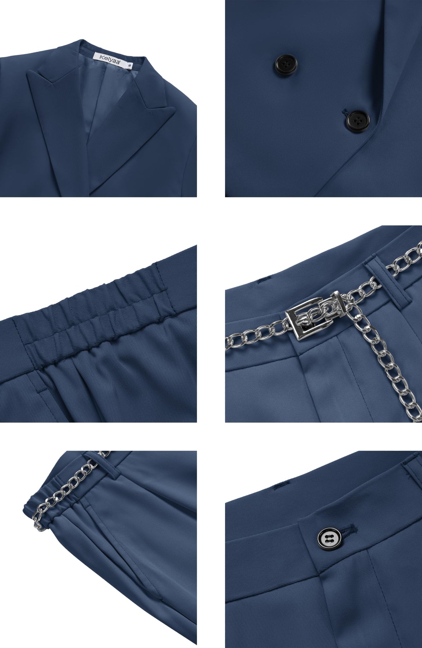 TRAJE DE DOS PIEZAS (CHAQUETA/PANTALON) KELYAA