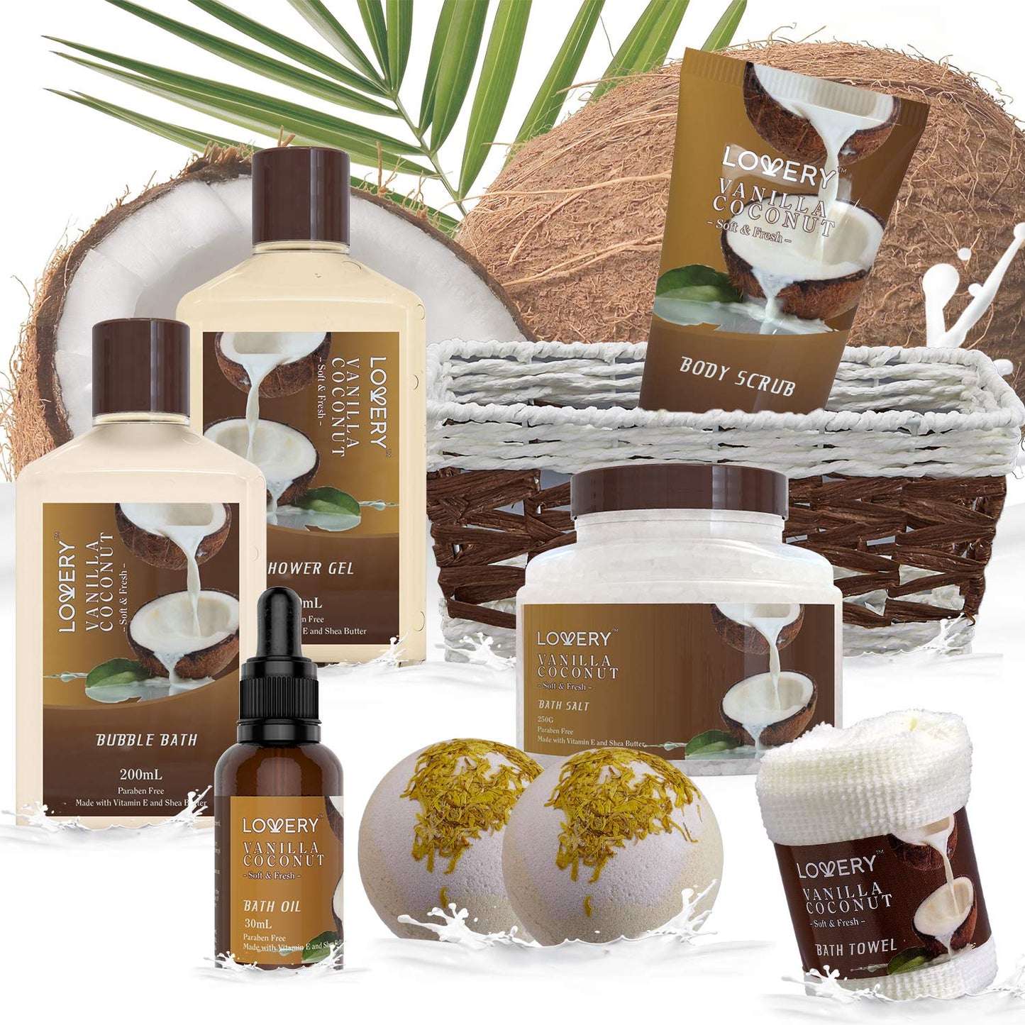 SET DE REGALO SPA DE VAINILLA Y COCO