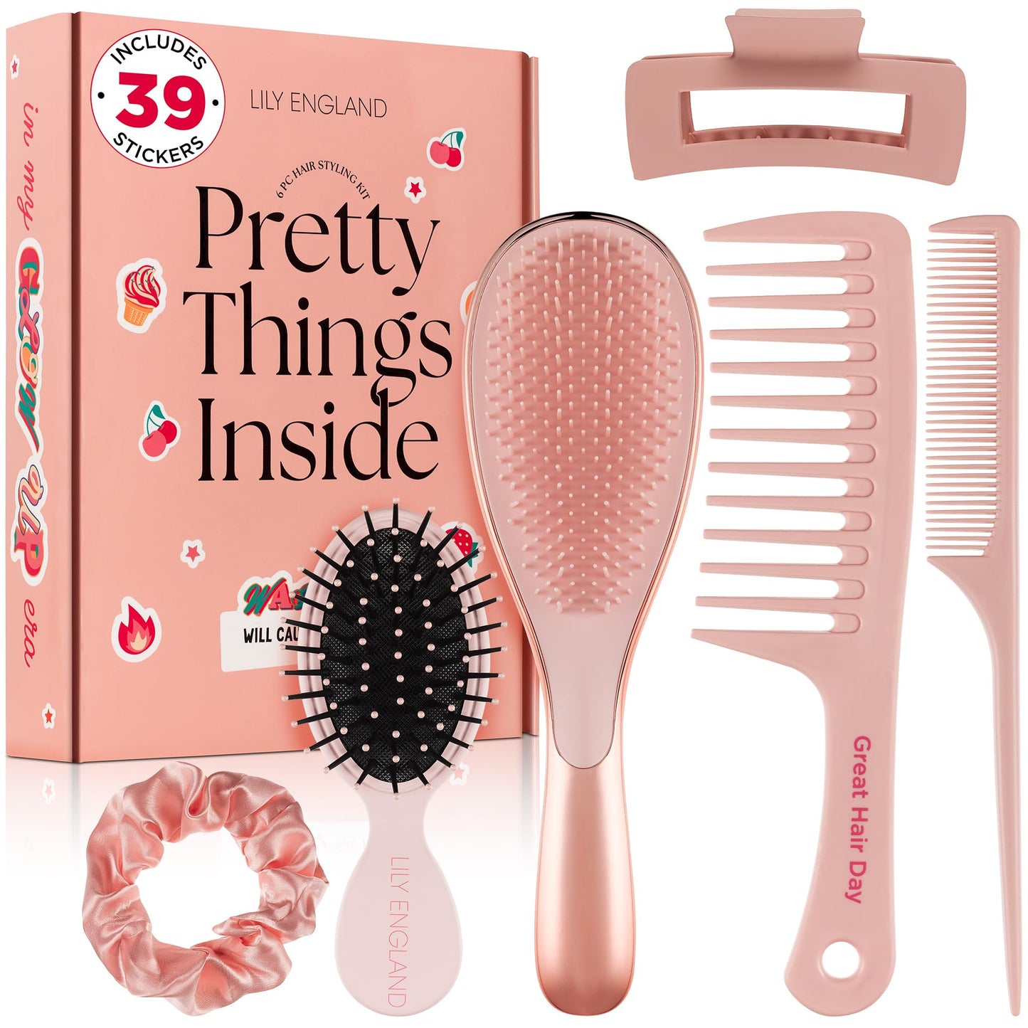 HAIR HARMONY 6 - JUEGO DE CEPILLOS PARA JOVENCITAS