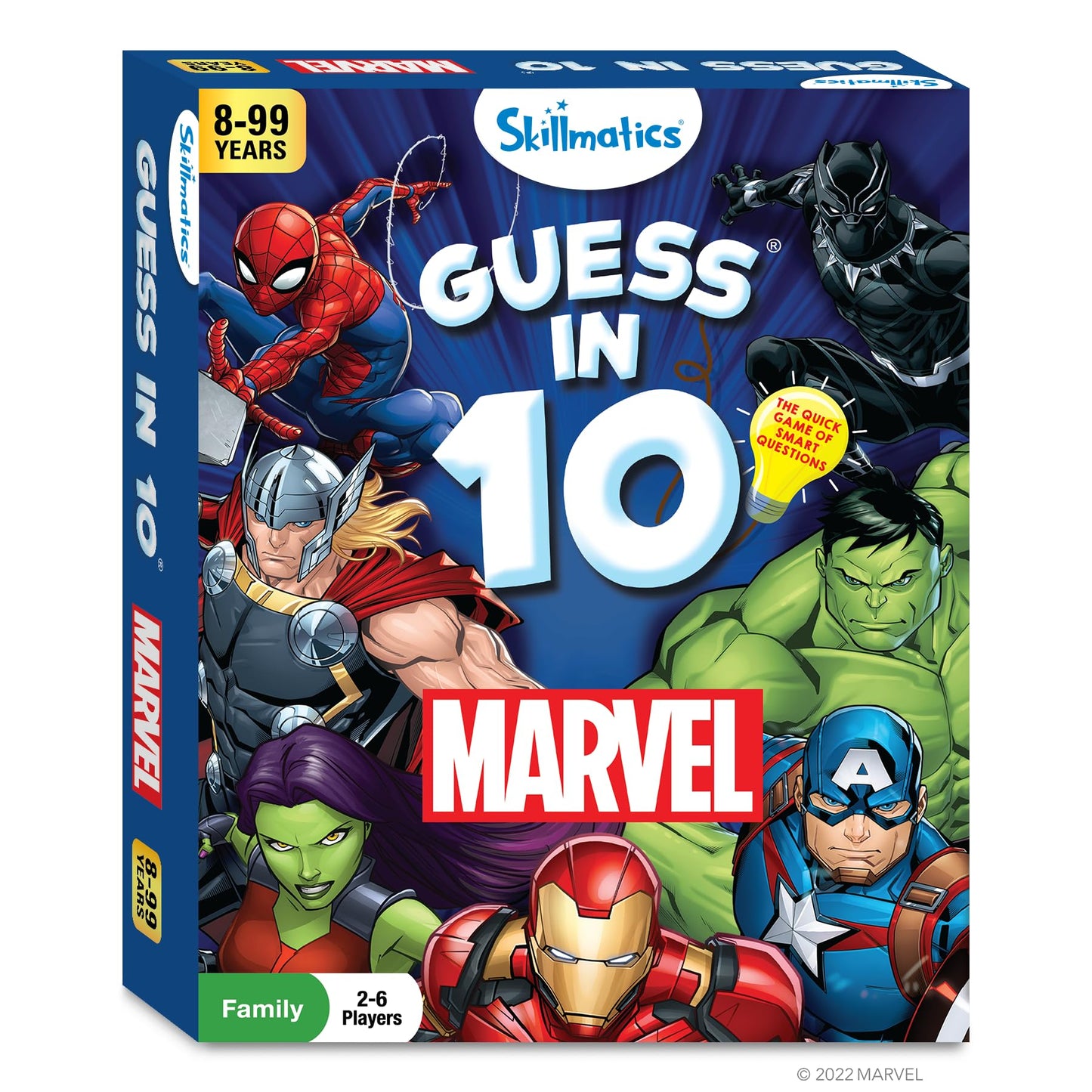 JUEGO DE CARTAS SKILLMATICS GUESS IN 10 MARVEL