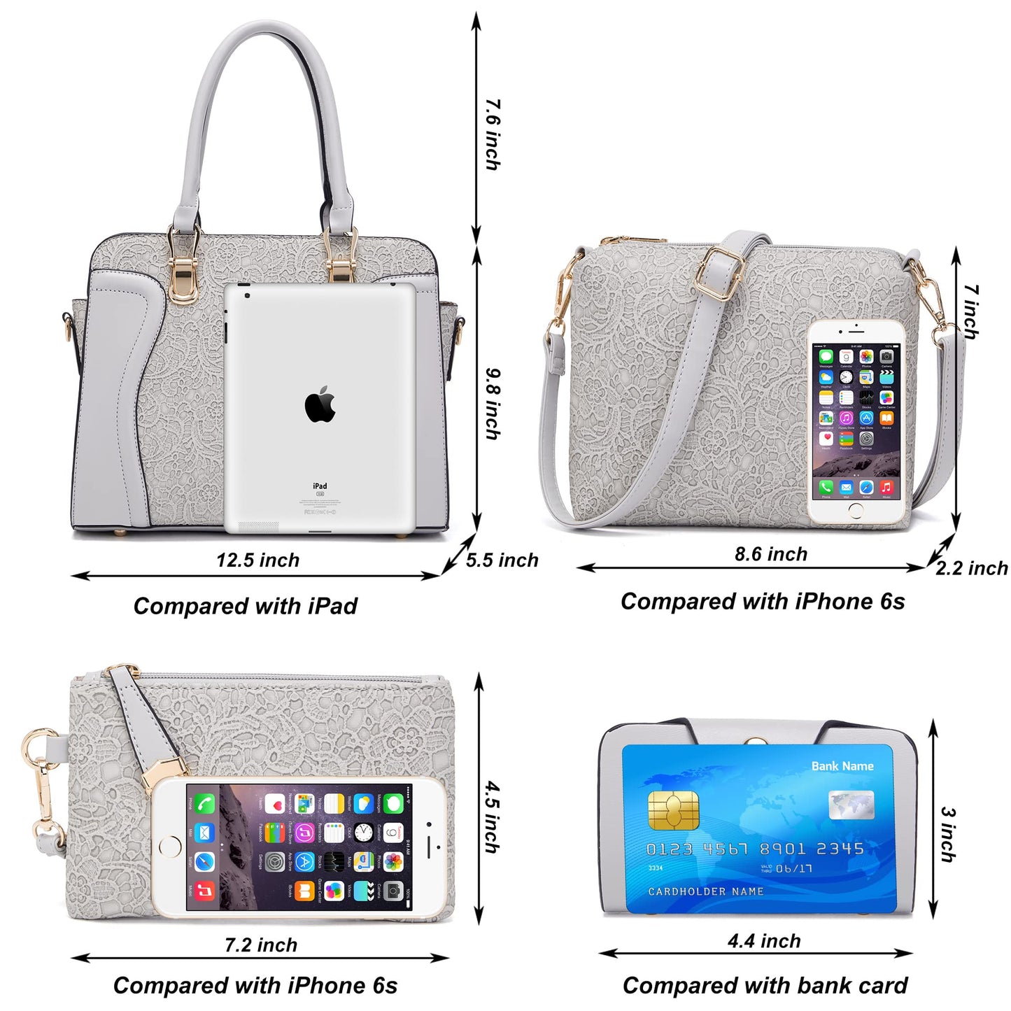 SET DE 4 BOLSOS