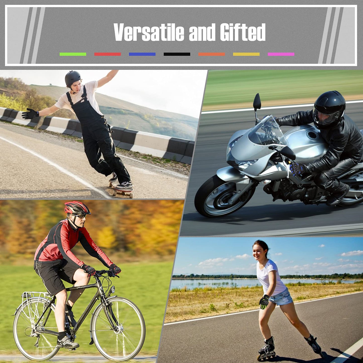 GUANTES PARA MOTO UNISEX CON PANTALLA TACTIL