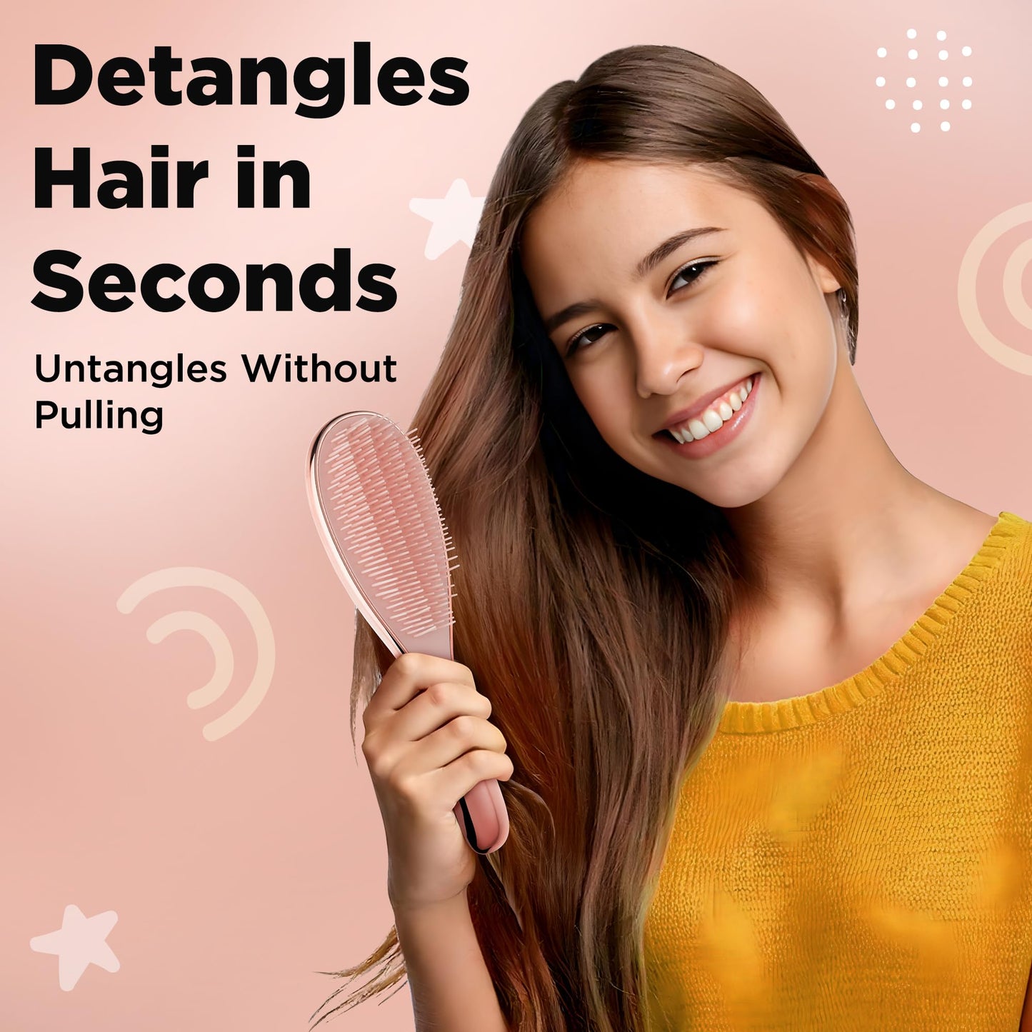HAIR HARMONY 6 - JUEGO DE CEPILLOS PARA JOVENCITAS