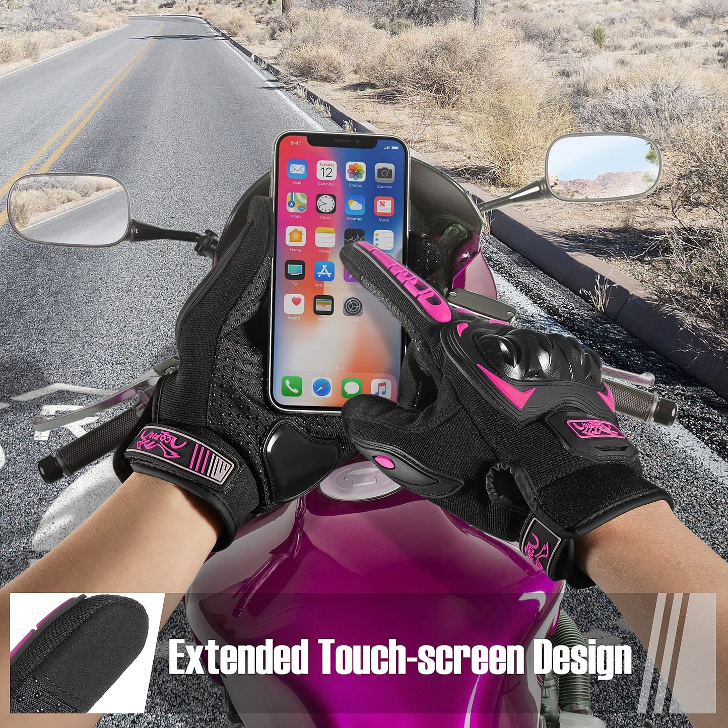 GUANTES PARA MOTO UNISEX CON PANTALLA TACTIL