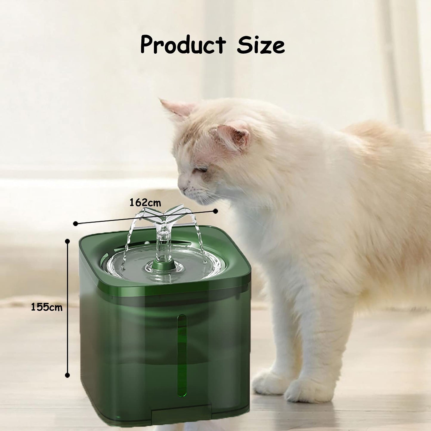 BEBEDERO AUTOMÁTICO DE AGUA PARA MASCOTAS CLEAR