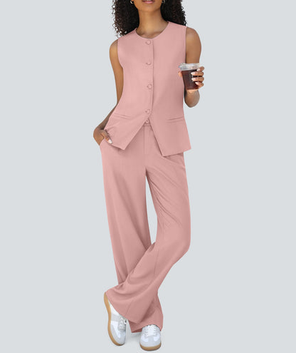 CONJUNTO DE DOS PIEZAS (CHALECO/PANTALON) CASLY LAMIIT