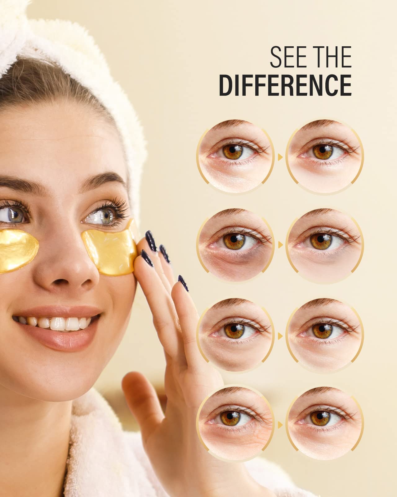 PARCHES PARA DEBAJO DELOS OJOS Maskiss 24k GOLD