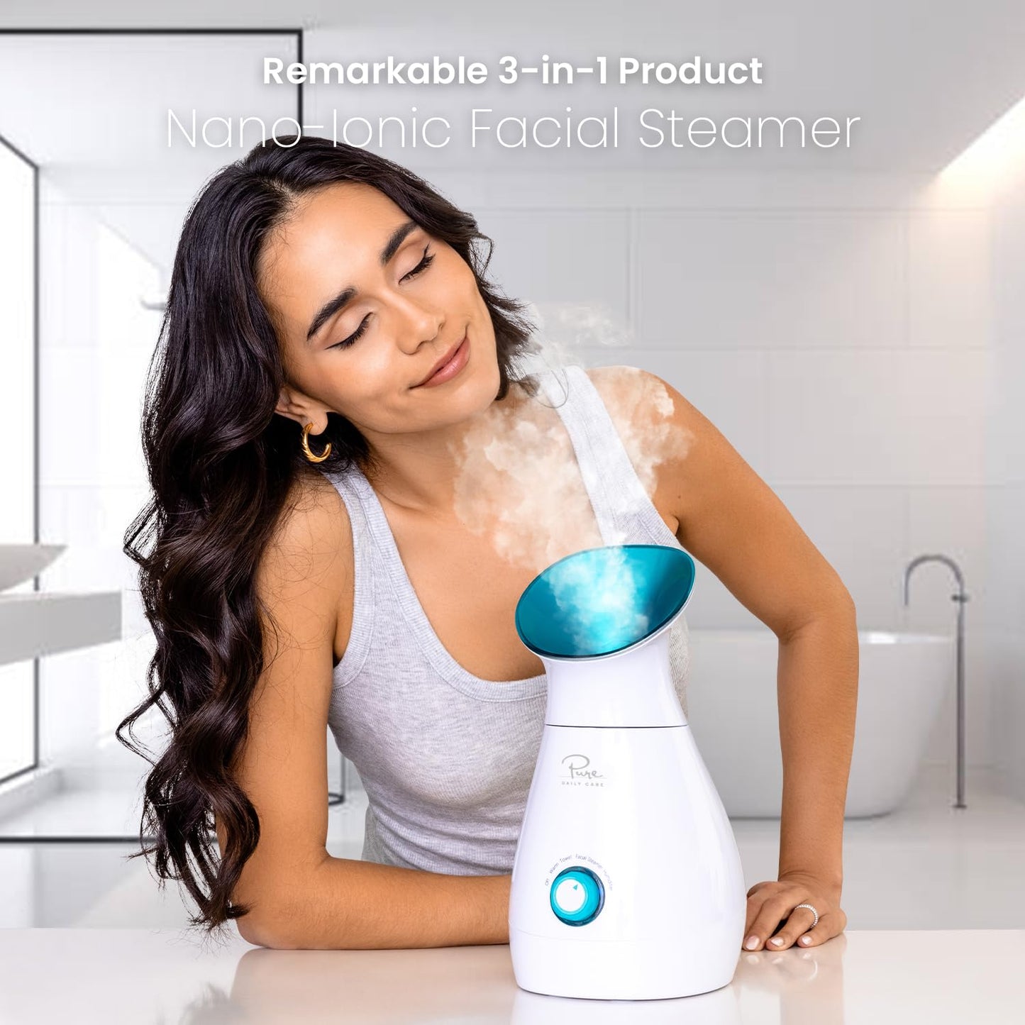 VAPORIZADOR FACIAL IONICO NANO 3 EN 1