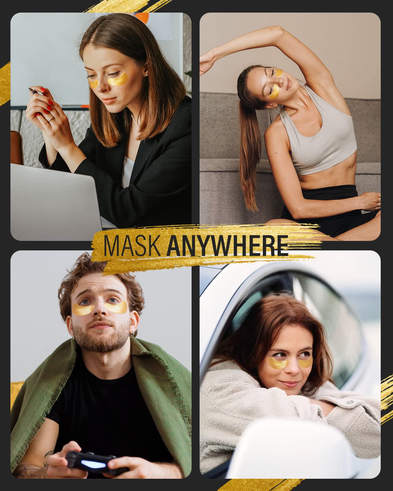 PARCHES PARA DEBAJO DELOS OJOS Maskiss 24k GOLD