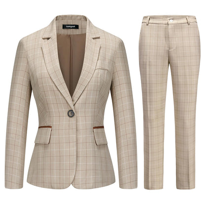 TRAJE DE DOS PIEZAS A CUADROS (CHAQUETA/PANTALON) LAMGOOL