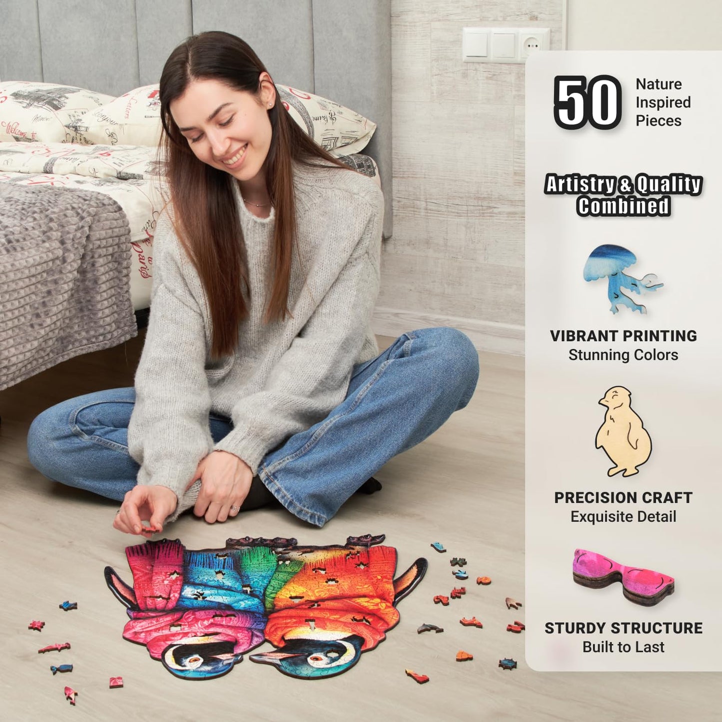 ROMPECABEZAS PINGUINOS ARTICOS LEOGOR 500 PIEZAS