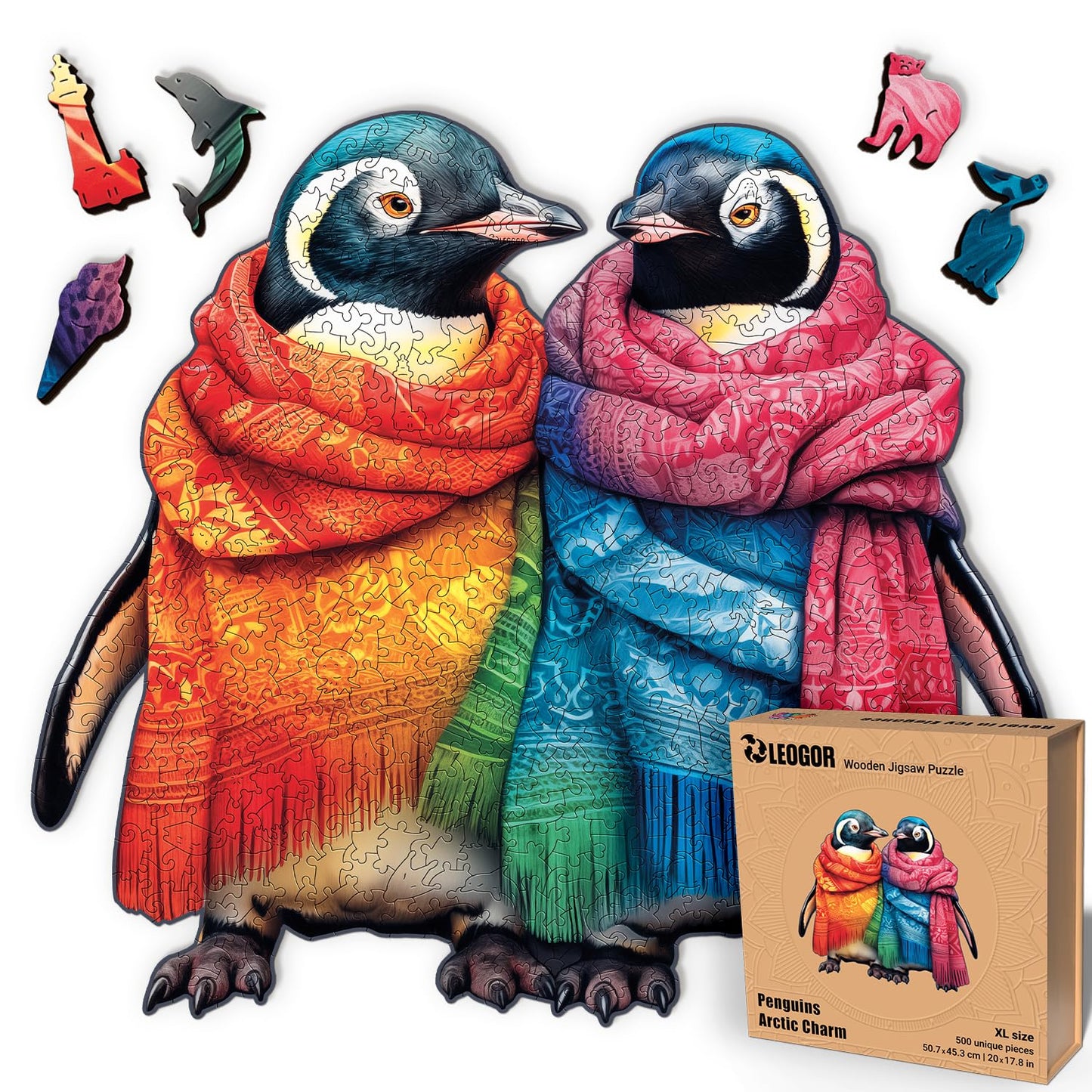 ROMPECABEZAS PINGUINOS ARTICOS LEOGOR 500 PIEZAS
